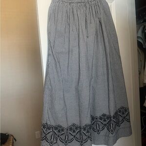 Damson Madder black and white maxi skirt